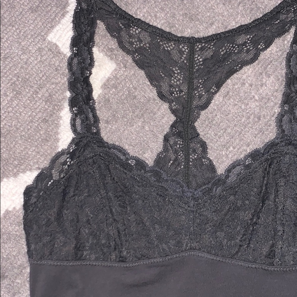 American eagle tank top with lace top.